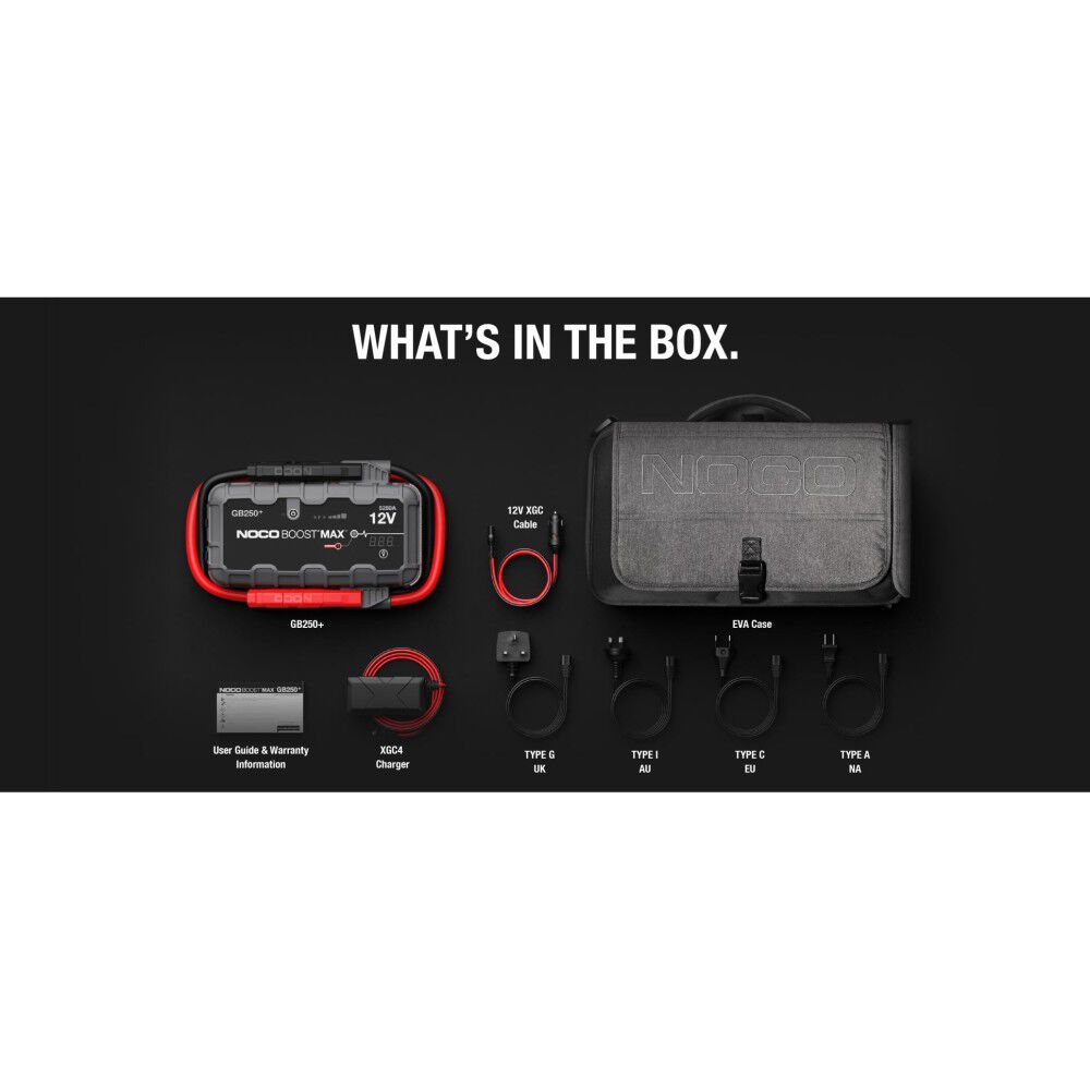 12V Jump Starter 5250A Boost Max Portable Ultrasafe Lithium GB250