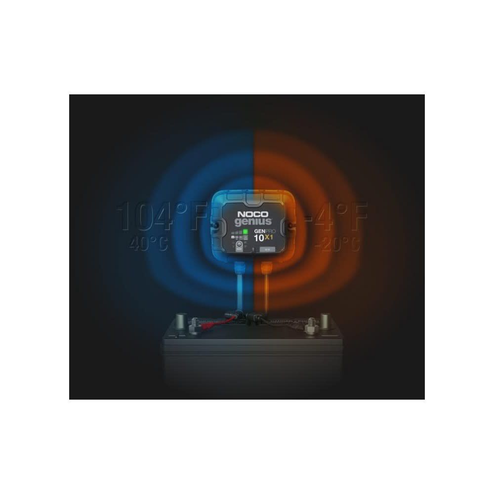 Battery Charger 12V 10A Fully Automatic Waterproof On Board GENPRO10X1