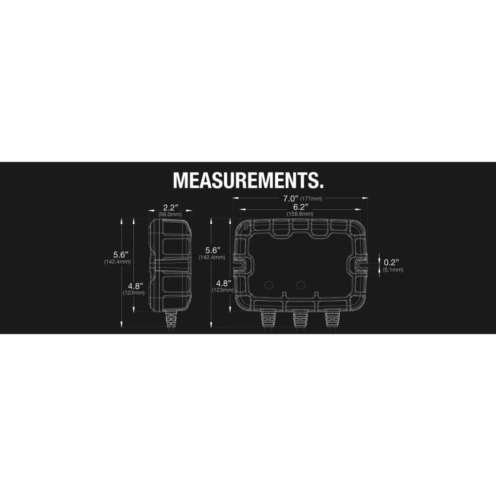 Battery Charger 12V 2 Bank 10A On Board GEN5X2