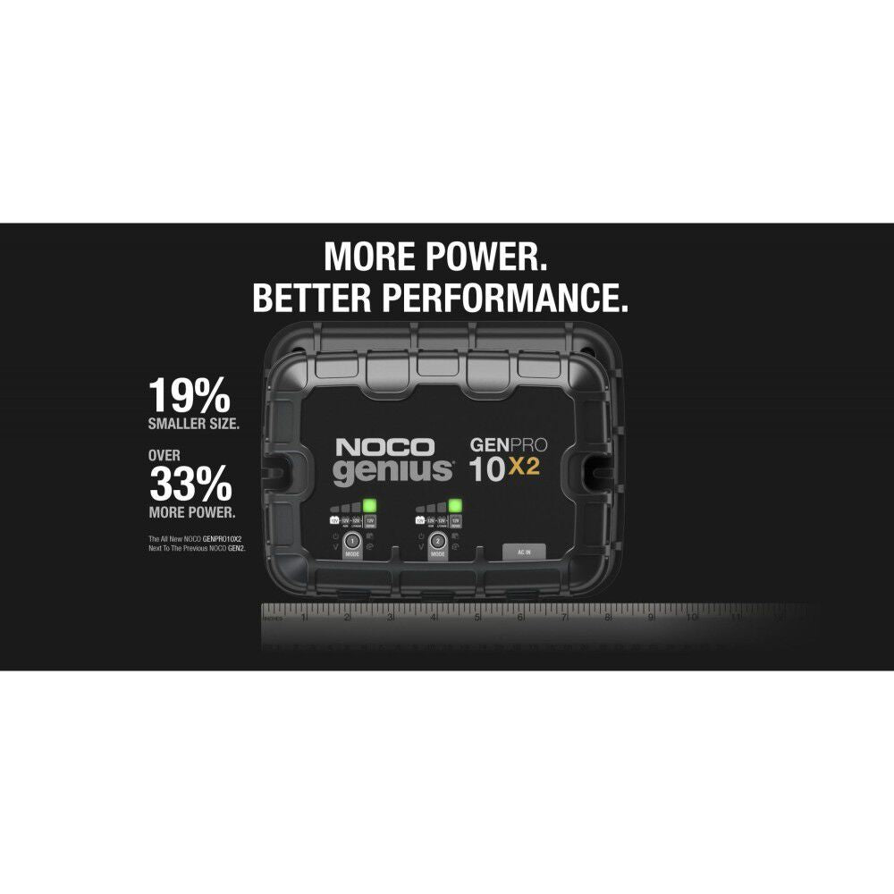 Battery Charger 12V 20A Fully Automatic 2 Bank On Board GENPRO10X2