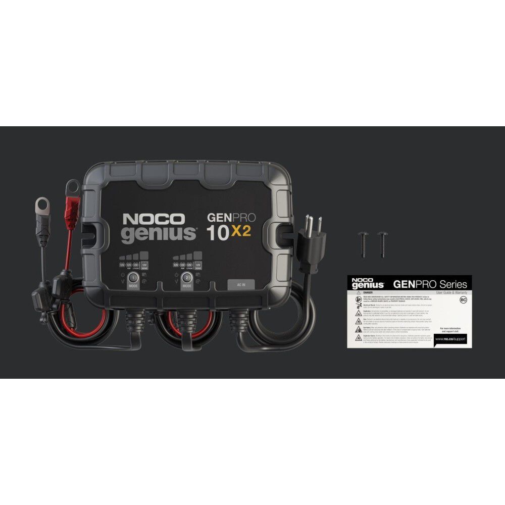 Battery Charger 12V 20A Fully Automatic 2 Bank On Board GENPRO10X2