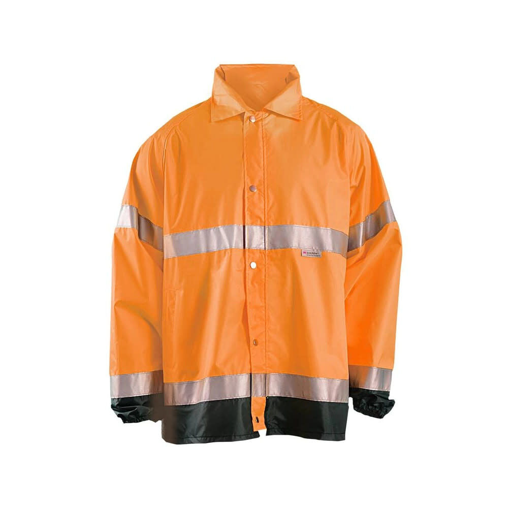 Hi-Vis Orange Class 3 Premium Breathable Rain Jacket 3X LUX-TJR-O3X