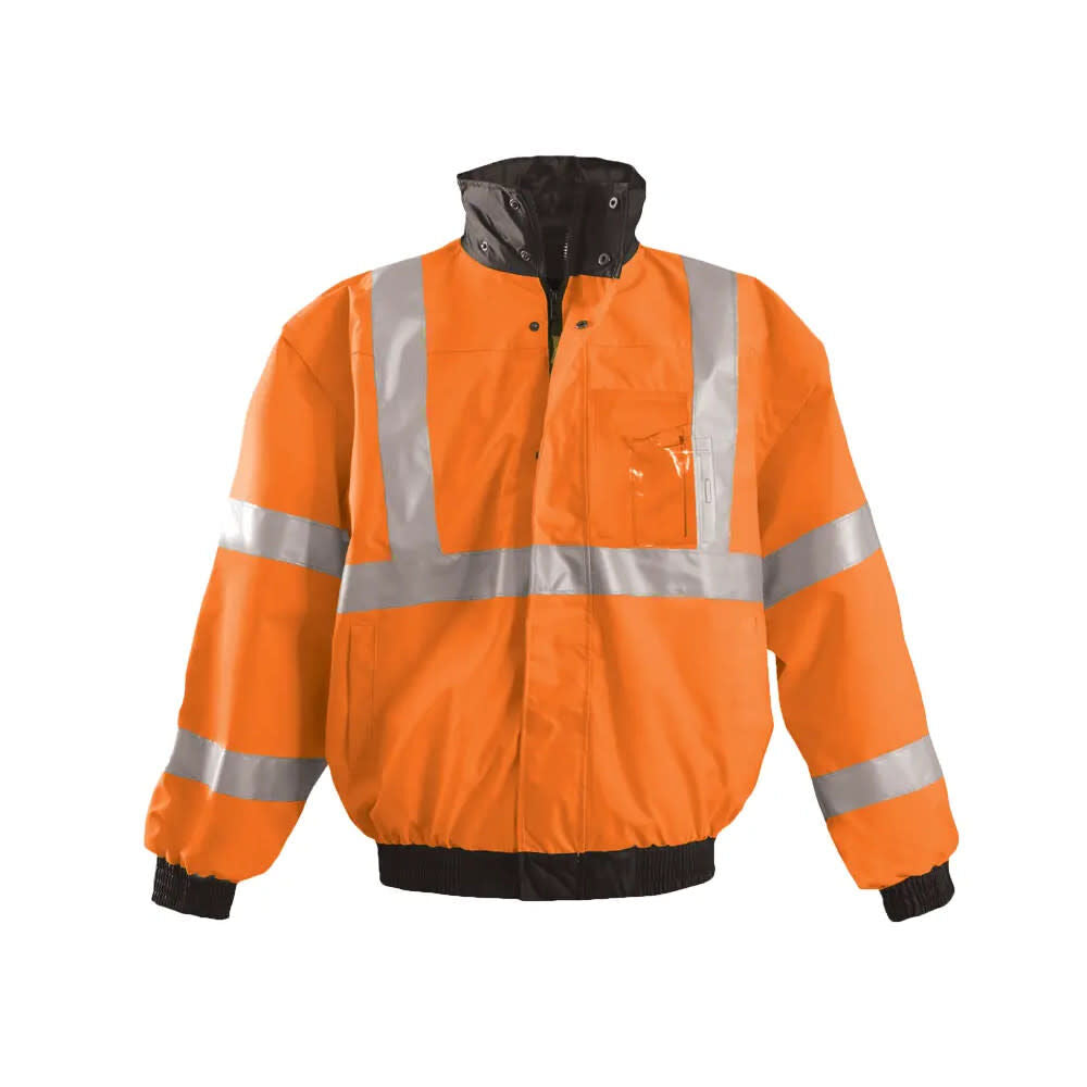 Hi-Vis Orange Premium Four-Way Original Bomber Jacket 4X LUX-TJBJ-O4X