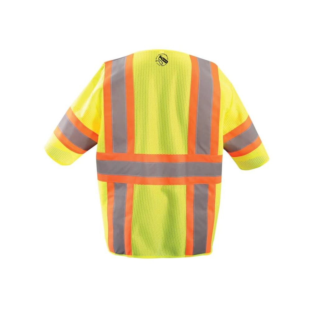 Two-Tone Vest Yellow Class 3 Self Extinguishing 3X TSE-IMZ32T-Y3X