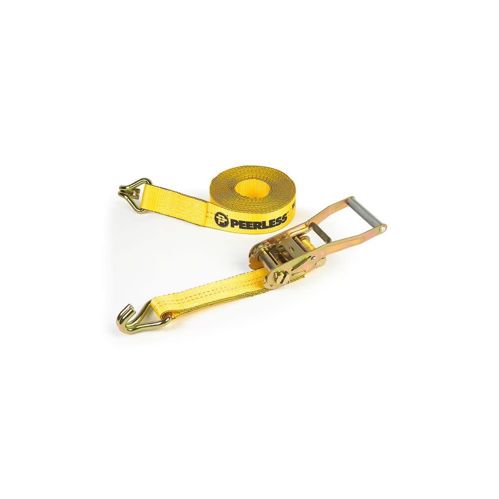Tie Down Ratchet Strap with J-Hooks, 2in x 27ft CC2827