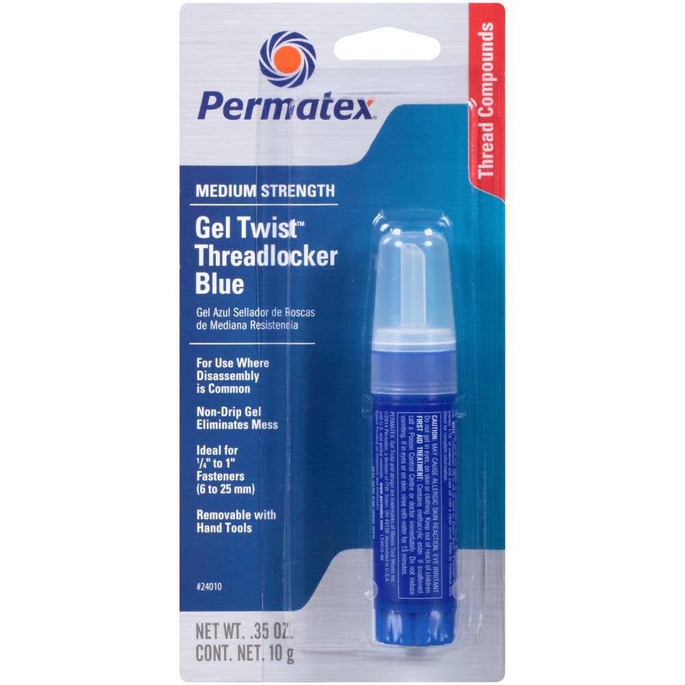 Gel Twist Medium Strength Thread Locker Blue Gel 24010P