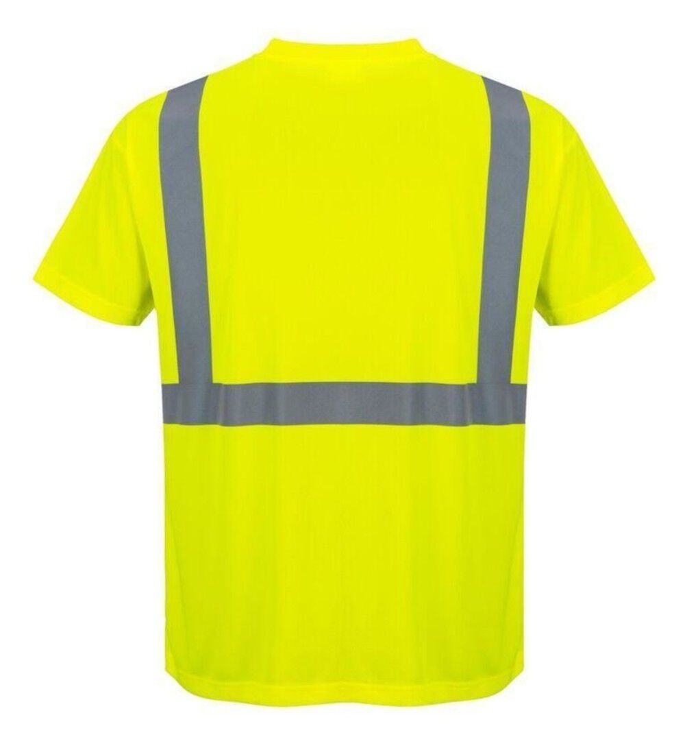 Hi-Vis Pocket T-Shirt Yellow - XXXL S190YERXXXL