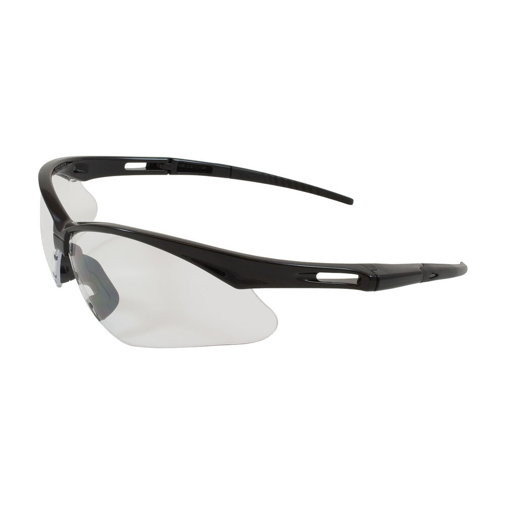 Anser Semi-Rimless Safety Glasses with Black Frame Clear Lens and FogLess 3Sixty Coating Including Neck Cord 250-AN-10520