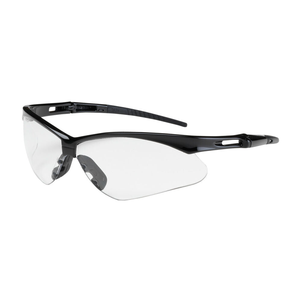 Anser Semi-Rimless Safety Glasses with Black Frame Clear Lens and FogLess 3Sixty Coating Including Neck Cord 250-AN-10520