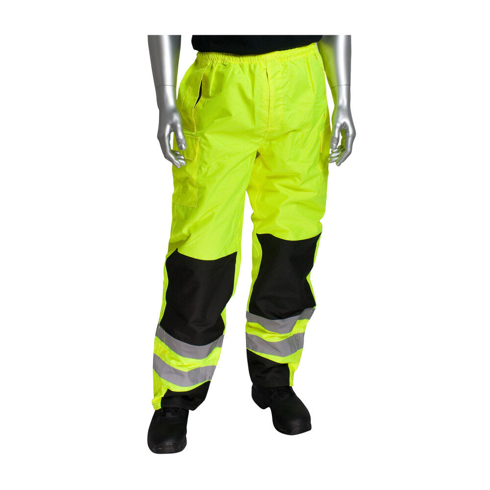 ANSI 107 Class E Ripstop Overpant Hi Vis Lime Yellow Large 318-1771-LY/L