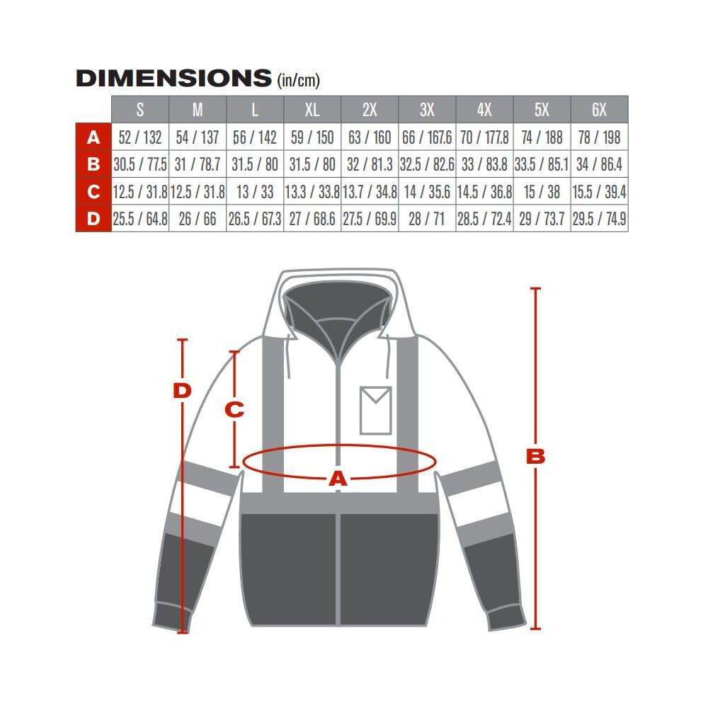 ANSI R3 Black Bottom Bomber Jacket Hi Vis Lime Yellow Small 333-1766-LY/S