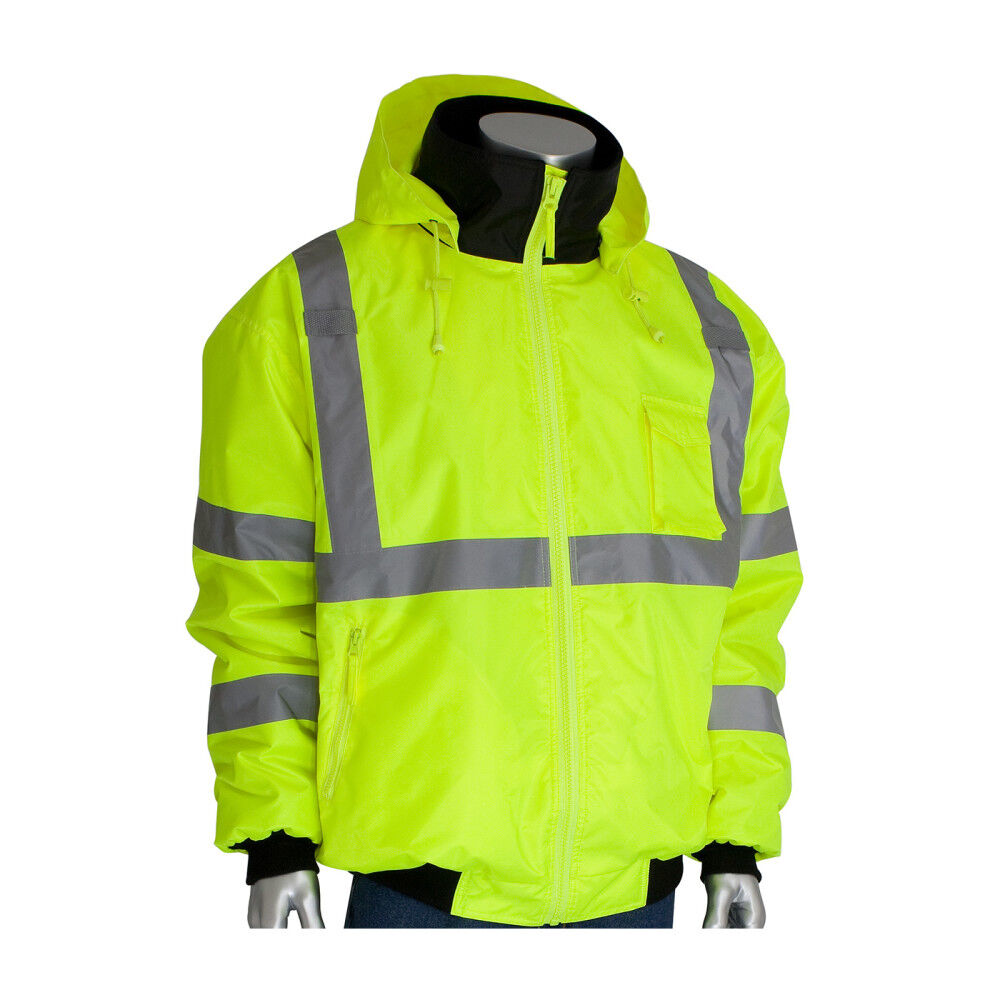 ANSI R3 Bomber Jacket Hi Vis Lime Yellow Small 333-1762-LY/S