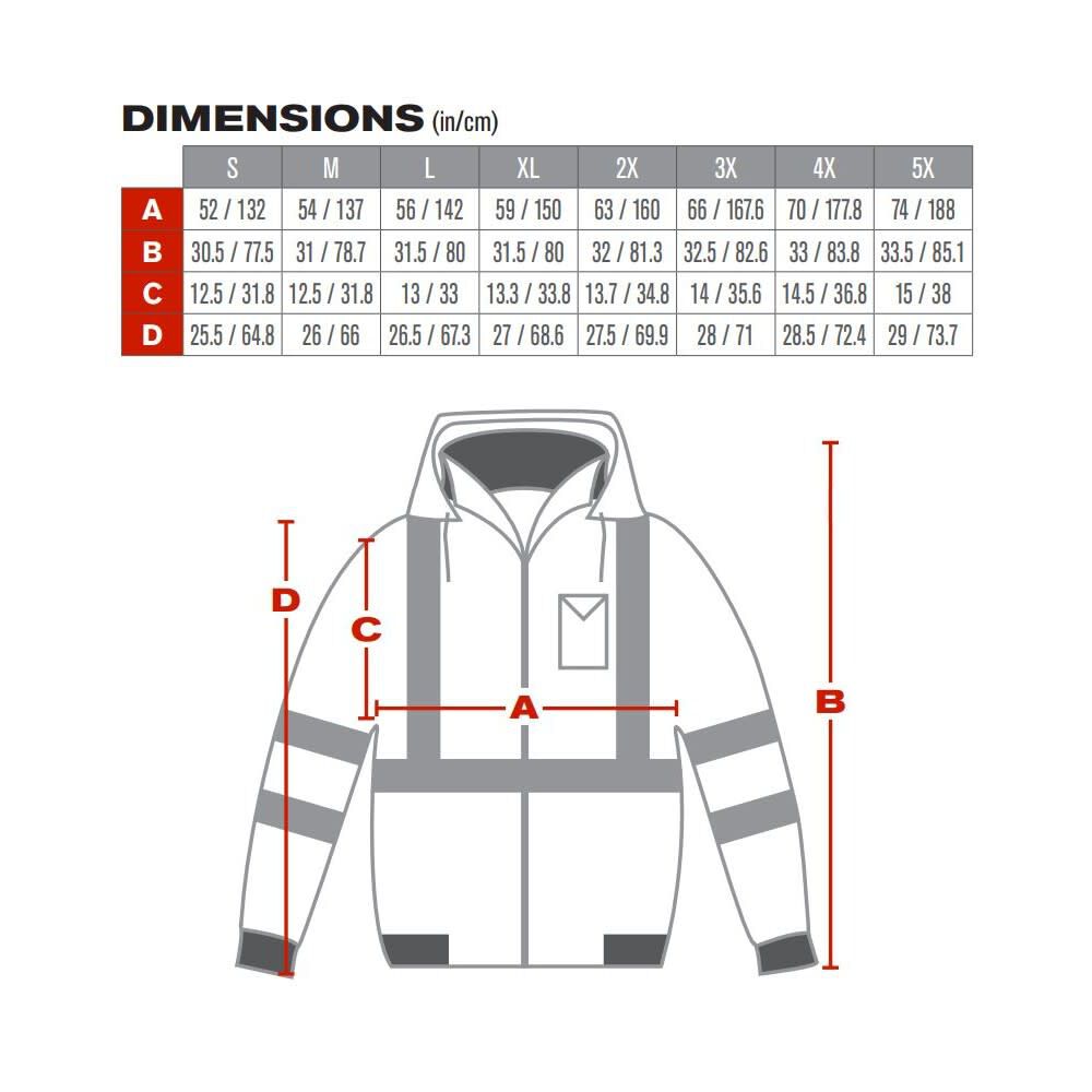 ANSI R3 Bomber Jacket Hi Vis Lime Yellow Small 333-1762-LY/S