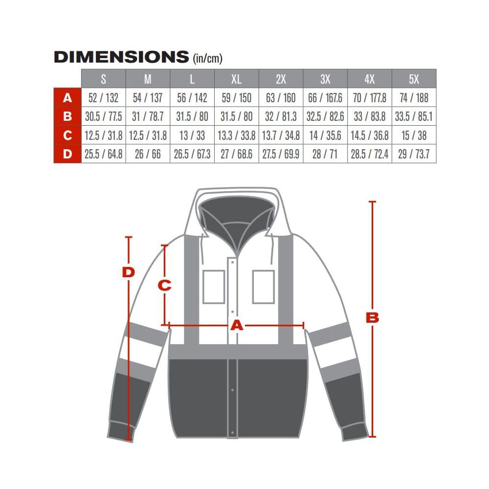 ANSI R3 Premium Plus Bomber Jacket Hi Vis Lime Yellow Small 333-1770-LY/S