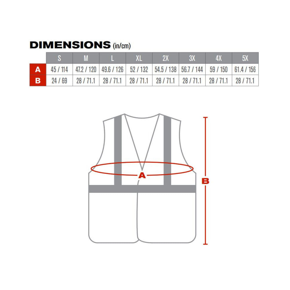 ANSI Type R Class 2 AR/FR Solid Vest Hi Vis Yellow XL 305-2200-XL
