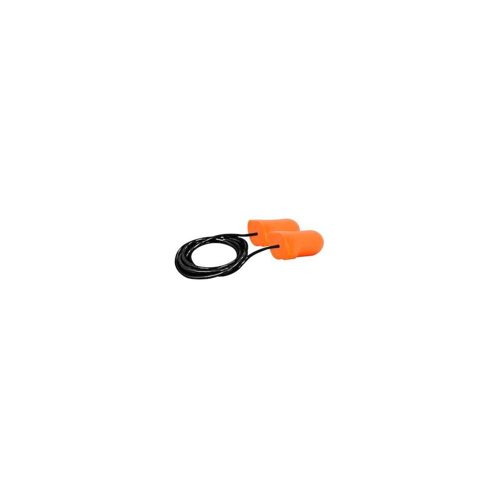 Ear Plug Mega Bullet Orange Disposable Soft PU Foam Corded 267-HPF210C