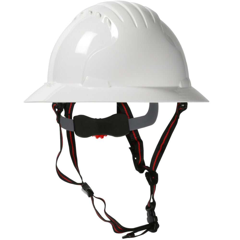 EVO 6161 Ascend Safety Helmet White Full Brim 280-EV6161-CH-10