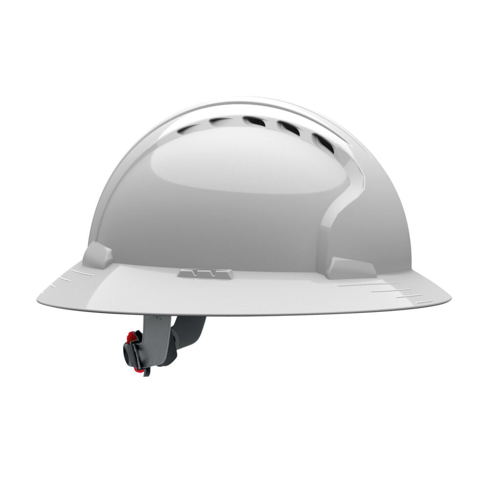 Evolution Deluxe 6161 White Vented Full Brim Hard Hat 280-EV6161V-10