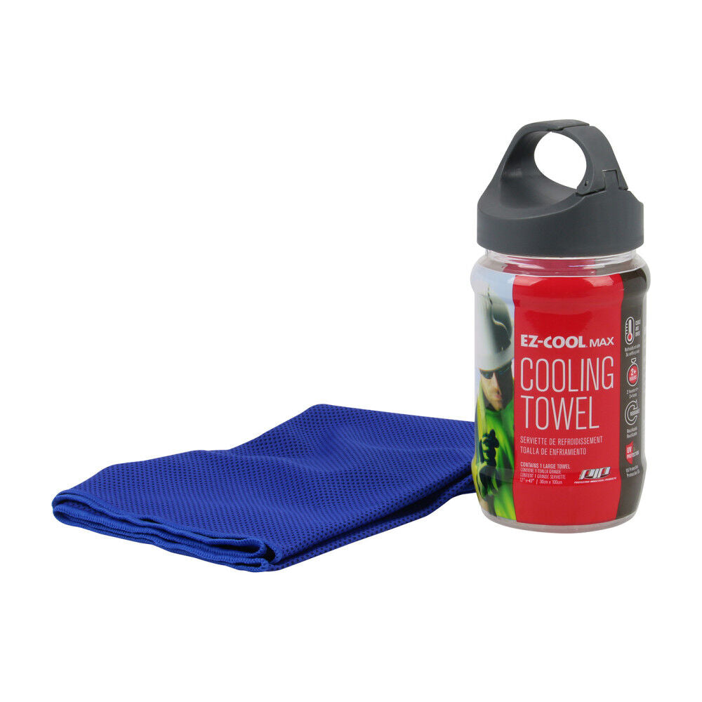 EZ Cool Max Cooling Towel 12 x 40in Evaporative Navy Blue 396-EZ900-NV