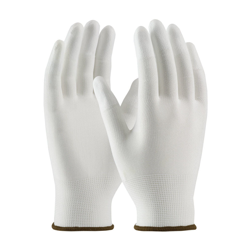 Gloves White CleanTeam Seamless Nylon Clean Environment Medium 12 Pairs of Gloves 99-126/M