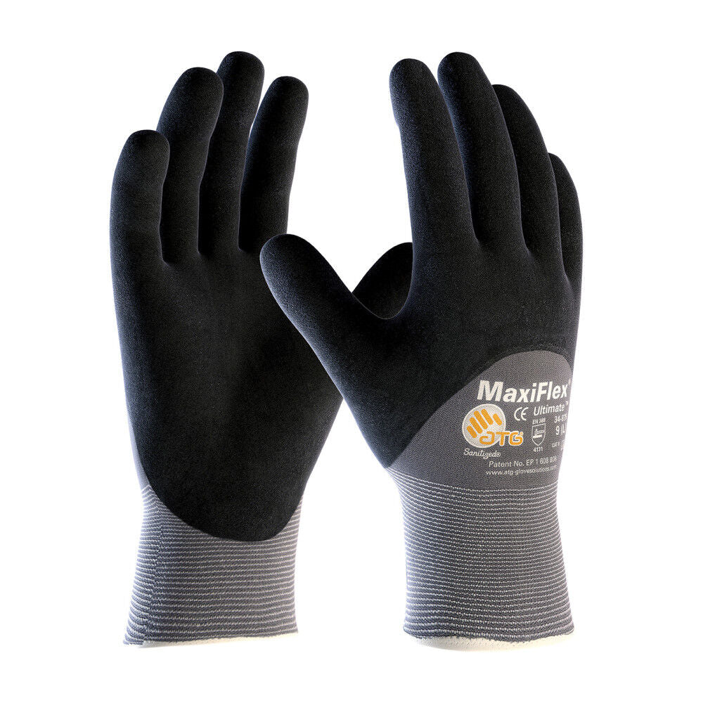 Gray Maxiflex Gloves 34-875/P899
