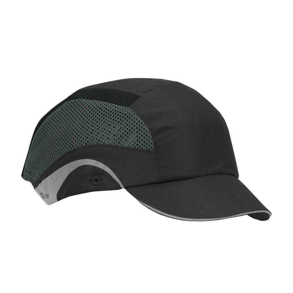 HardCap Aerolite Bump Cap Black Short Brim Baseball Style 282-AES150-11