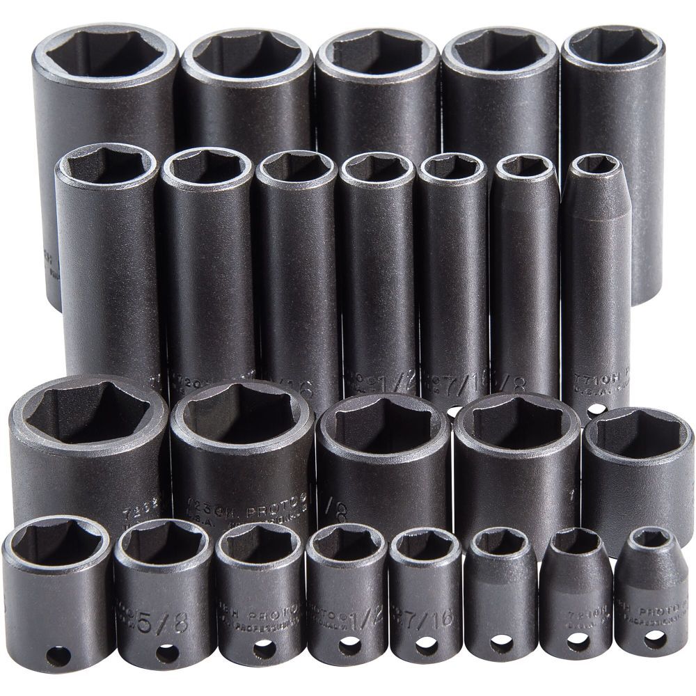 3/8in Drive 6pt Impact Socket Set 25pc J72125