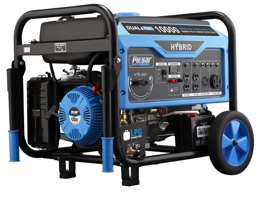 10000 Watt Dual Fuel Generator PG10000B16