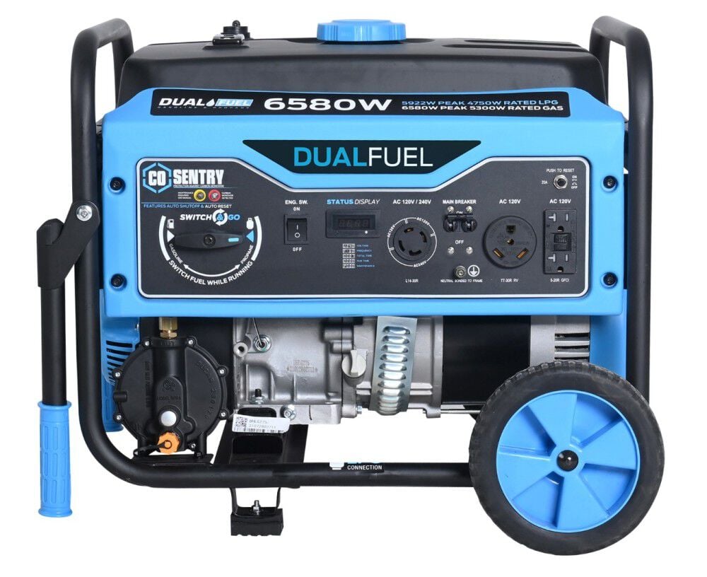 6580 Watt Dual Fuel Generator with CO Alert PG6580BCO