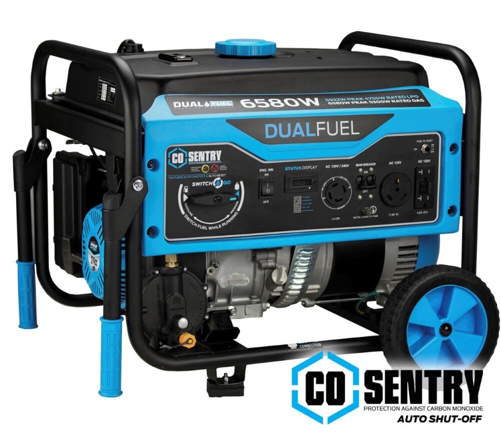 6580 Watt Dual Fuel Generator with CO Alert PG6580BCO