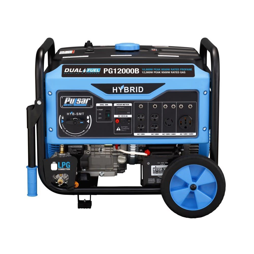Generator 120/240V 457cc 4 Stroke Dual Fuel Portable PG12000B