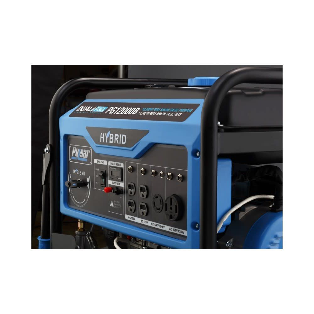 Generator 120/240V 457cc 4 Stroke Dual Fuel Portable PG12000B