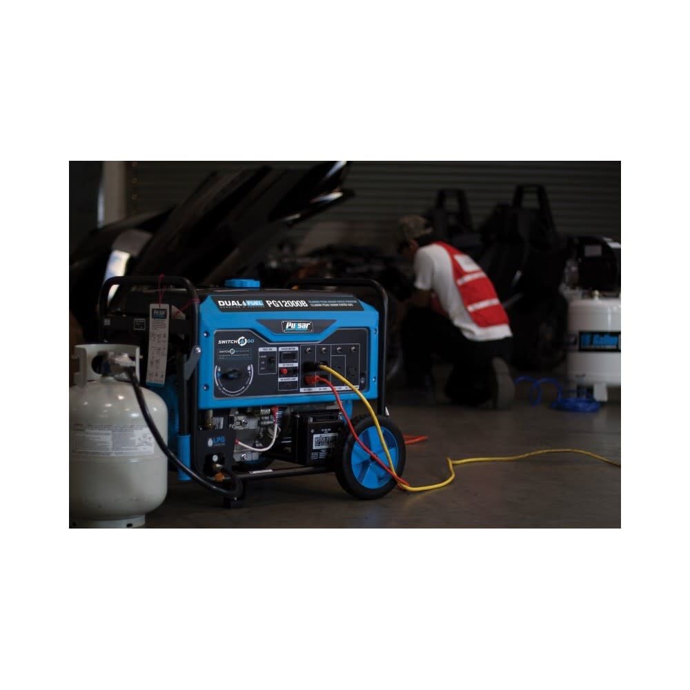 Generator 120/240V 457cc 4 Stroke Dual Fuel Portable PG12000B