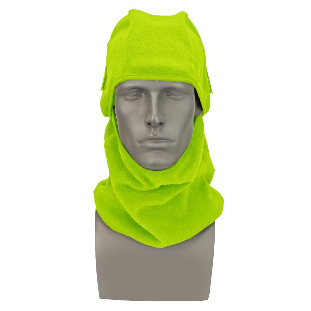 Nordic Blaze 3 in 1 Fleece Balaclava High Visibility Green Universal Size RWL26HVG