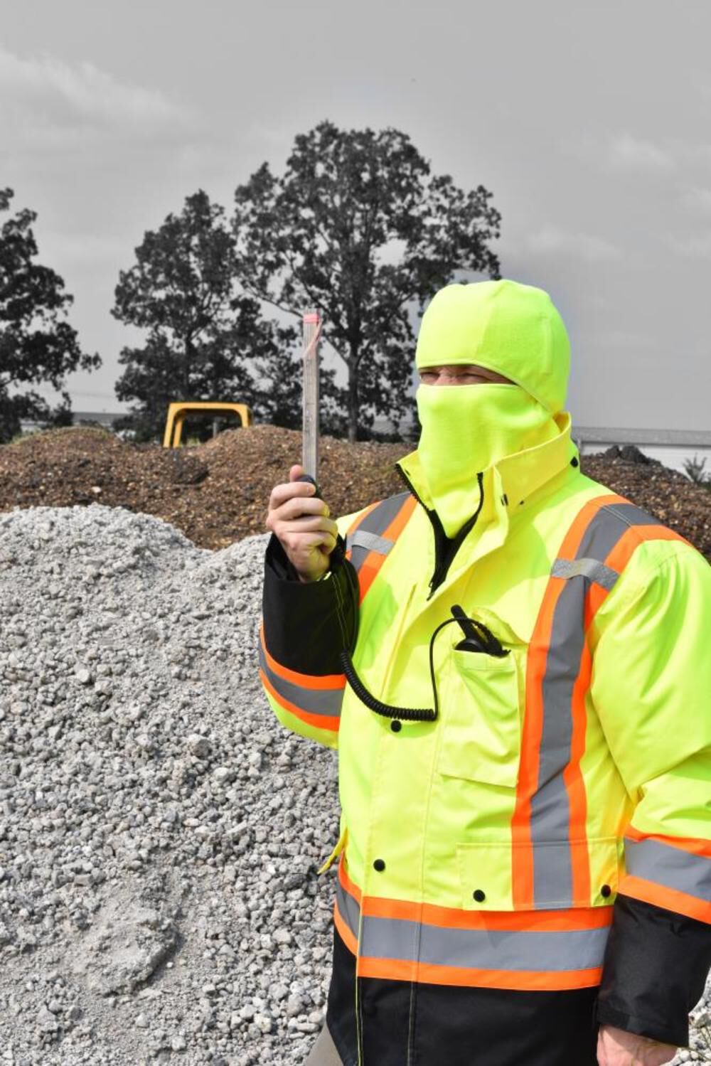 Nordic Blaze 3 in 1 Fleece Balaclava High Visibility Green Universal Size RWL26HVG