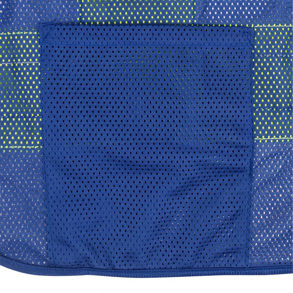 SV22-1 Economy Type O Class 1 Two Tone Safety Vest, Blue, 2X-Large SV22-1ZBLM-2X