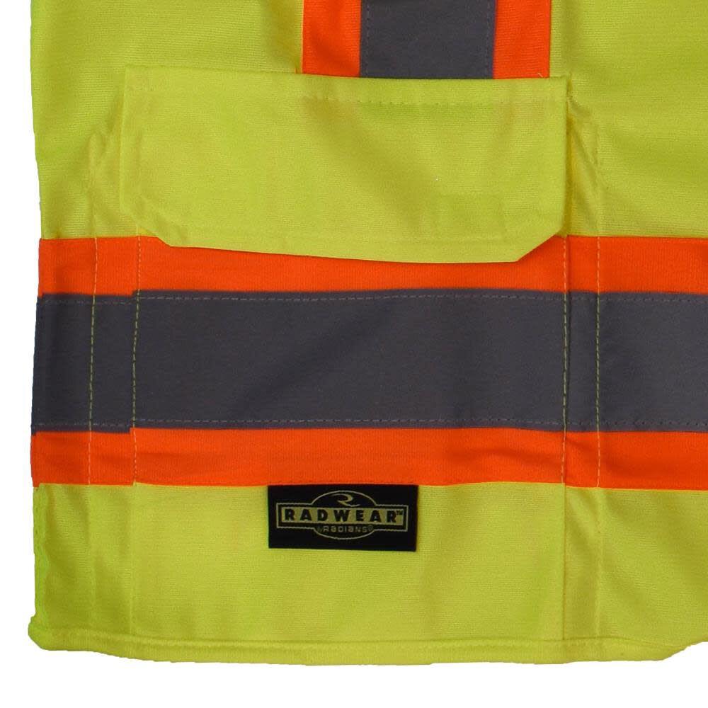 SV63 Two Tone Surveyor Type R Class 3 Two Tone Safety Vest, Green, Medium SV63GM