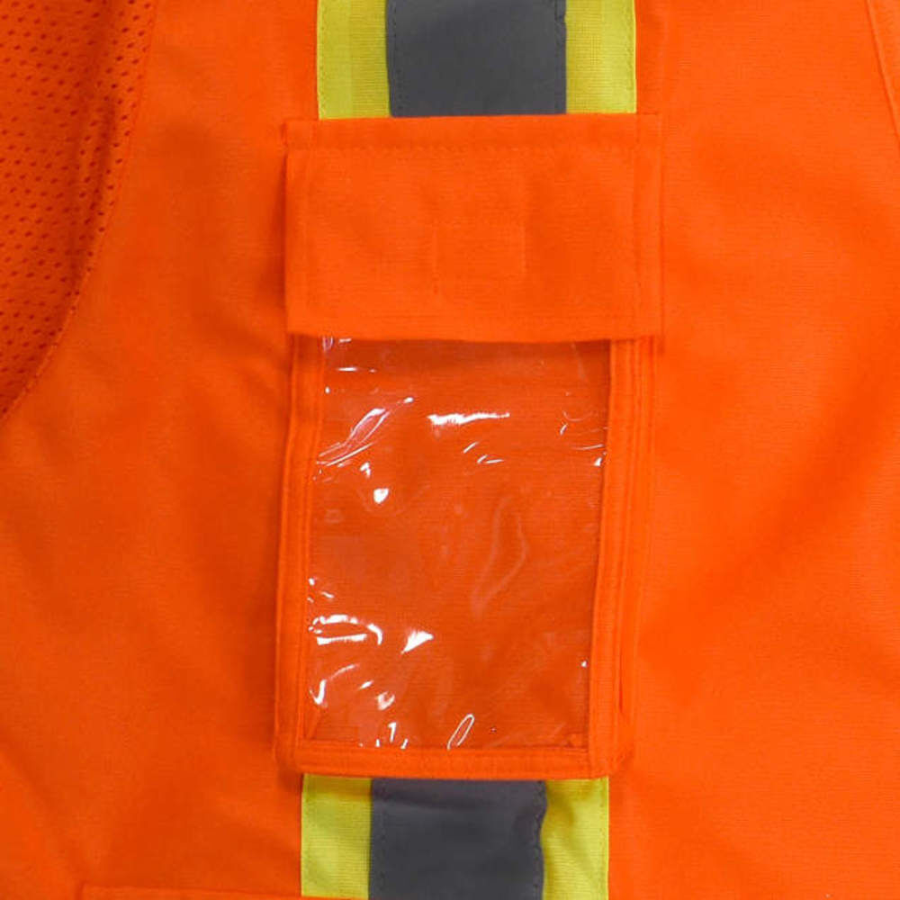 SV63 Two Tone Surveyor Type R Class 3 Two Tone Safety Vest, Orange, Medium SV63OM