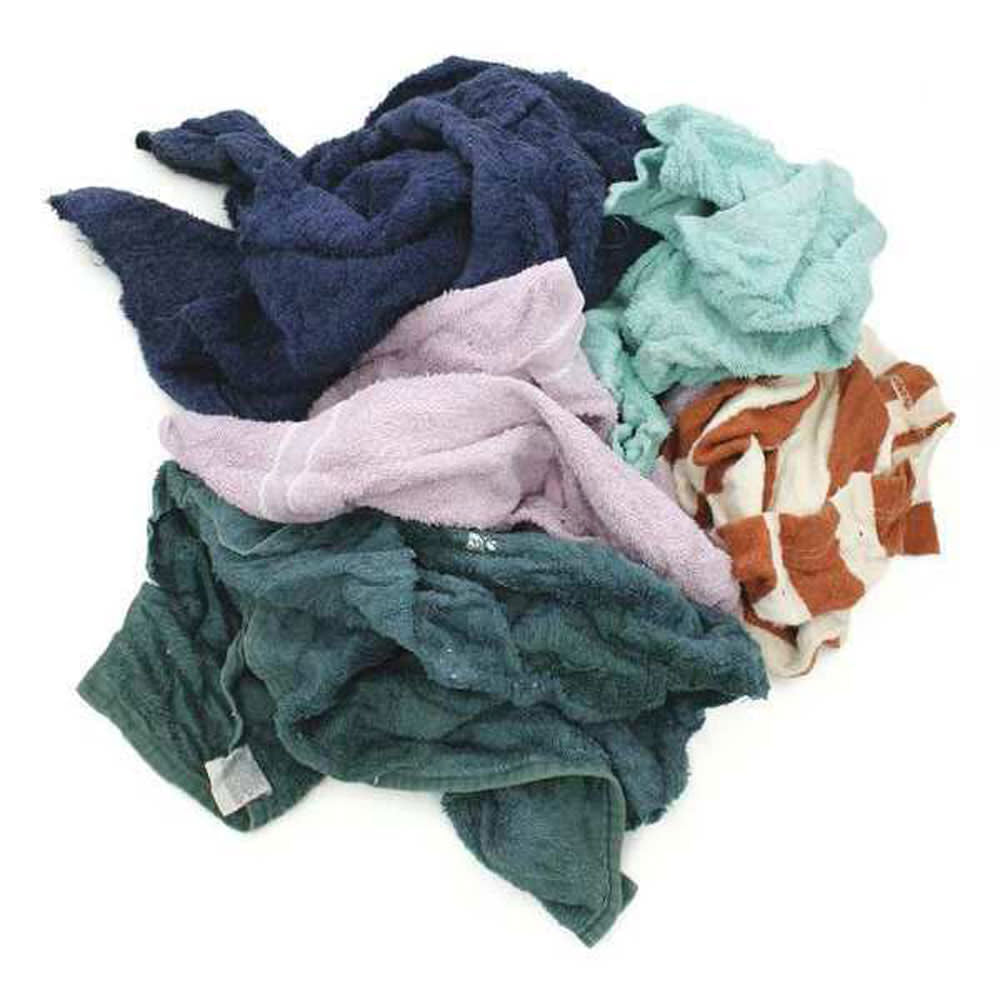 20 lb. Poly Bag of Color Terry Rags 103-01-25-20.00