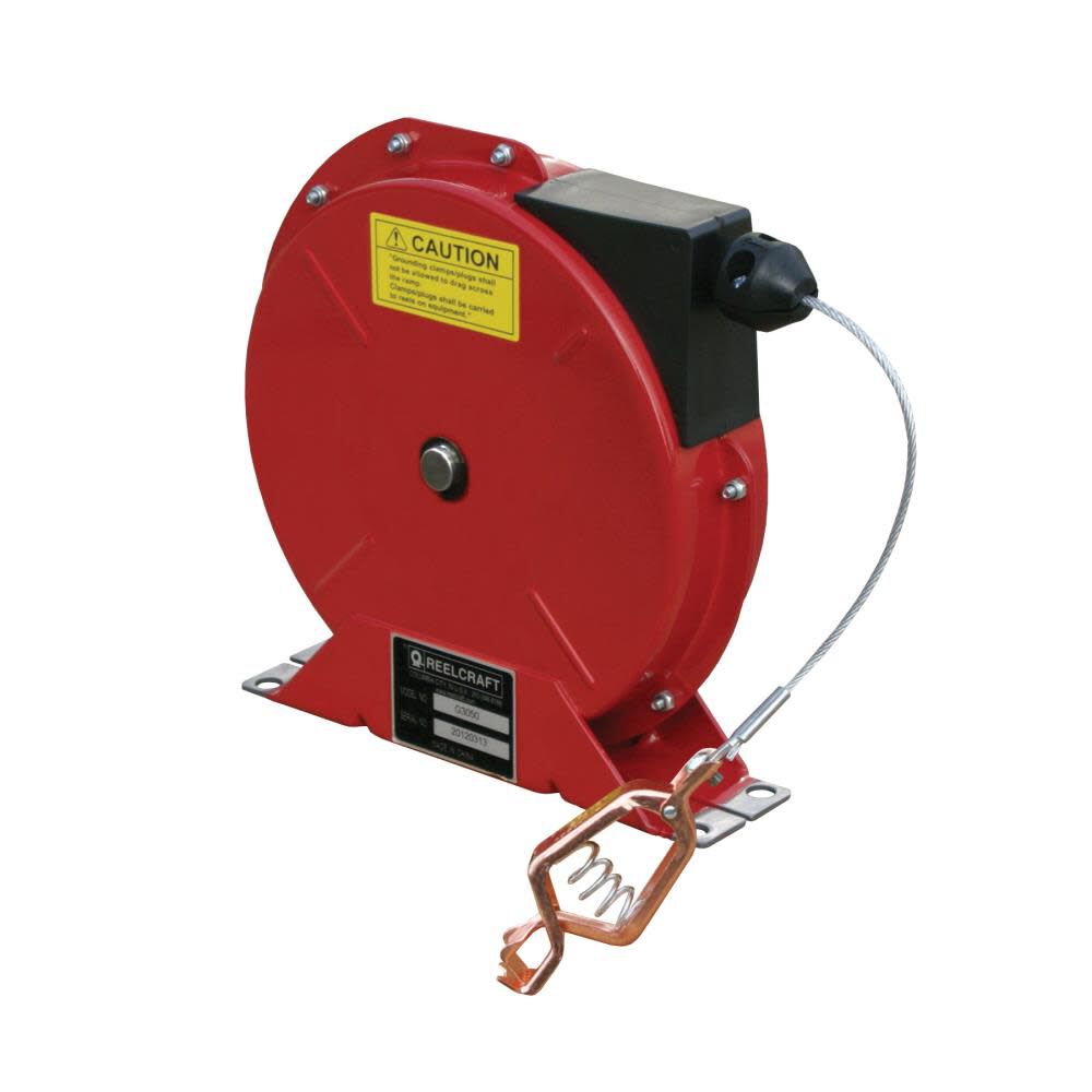 50 Ft. Spring Retractable Grounding Reel Steel G 3050