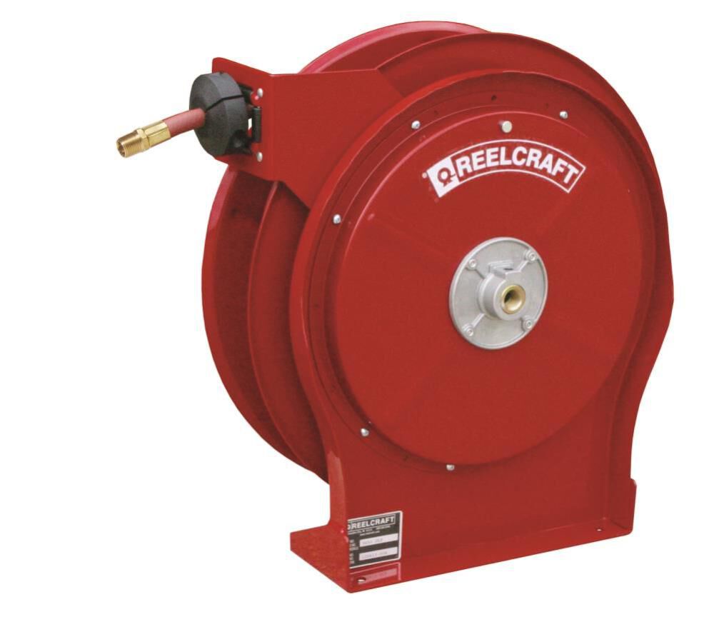 Spring Retractable Hose Reel - 3/8 In. x 50 Ft. 300 PSI with Hose 5650 OLP