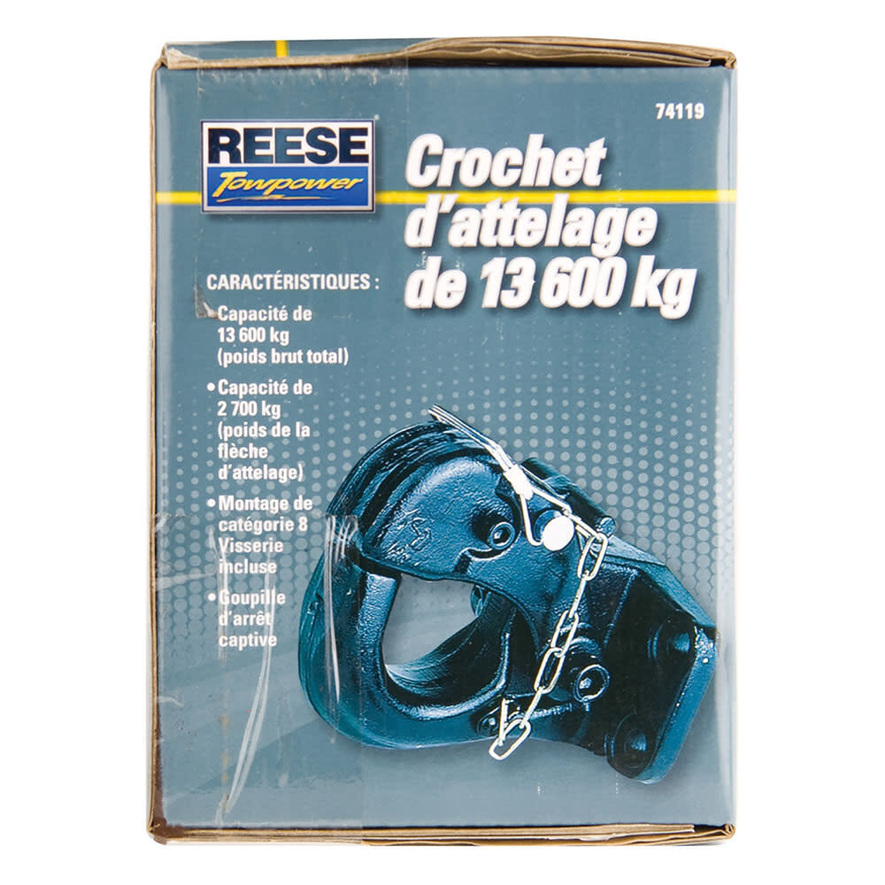 10 Ton 30000 lbs Steel Heavy Duty Bolt On Pintle Hook 8470148