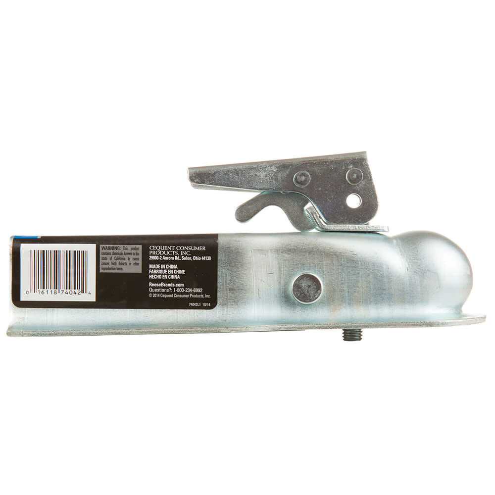 2in 3500 lbs Zinc Steel Trailer Straight Coupler 8309833