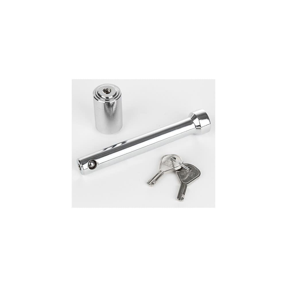 5/8in Chrome Trailer Hitch Lock Fits 2 1/2in Receiver 8049925