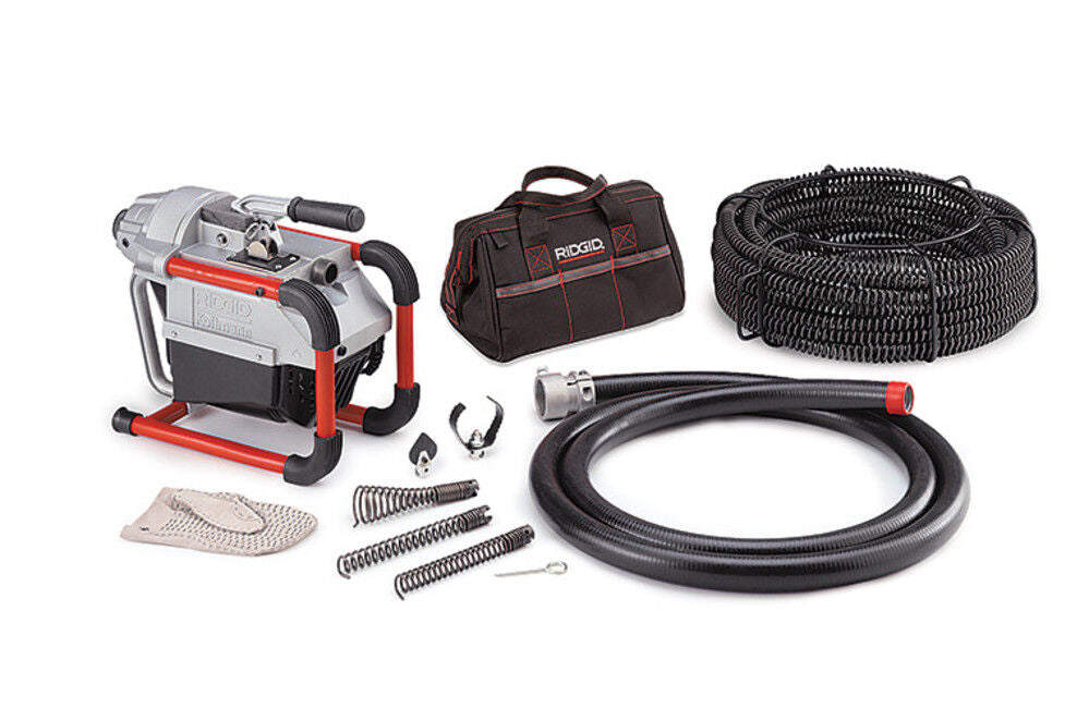 K-60SP 220V Sectional Drain Cleaning Machine with Tool & Cable Kit 66517