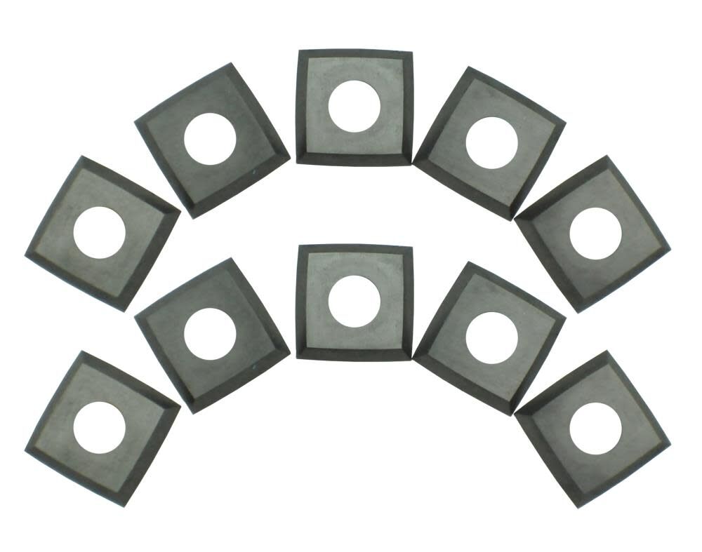 Carbide 4-Edge Helical Cutter Inserts for Stationary Planer Planer/Jointers Pack 10 25-599
