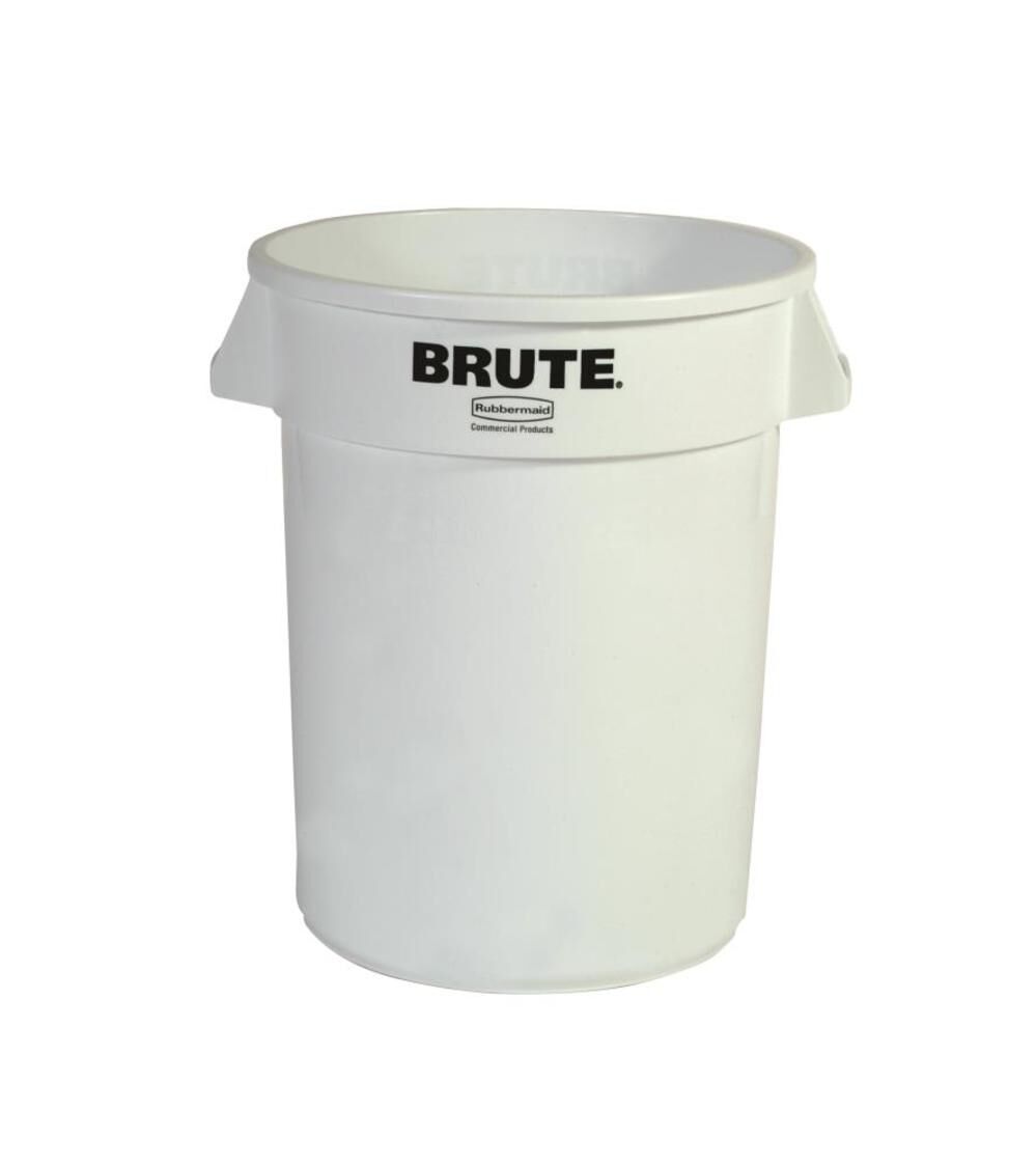 32 Gallon BRUTE Trash Container Without Lid FG263200WHT