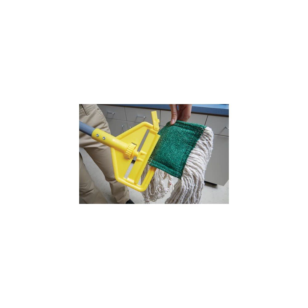 60in Gray Fiberglass Side-Gate Wet Mop Handle FGH14600GY00