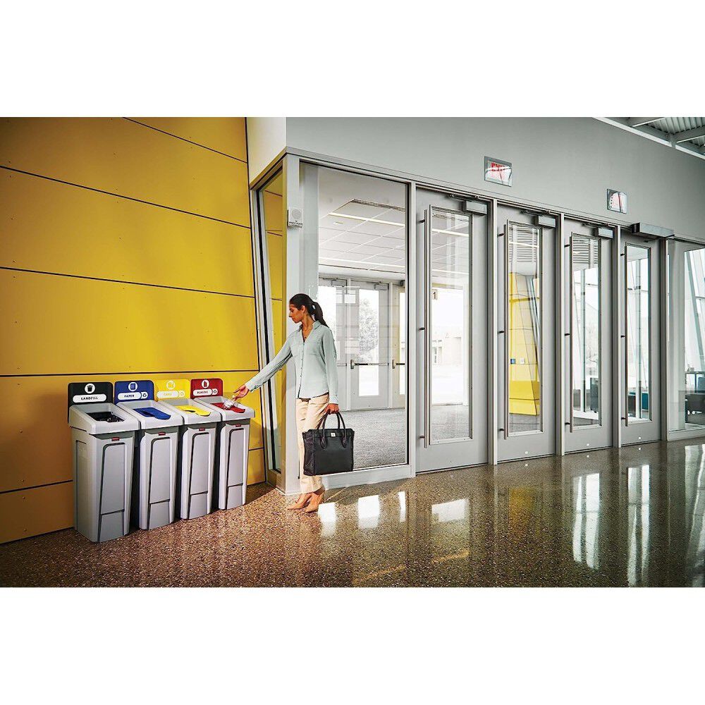 Slim Jim 23 Gallon Resin 4-Stream Recycling Station 2007919