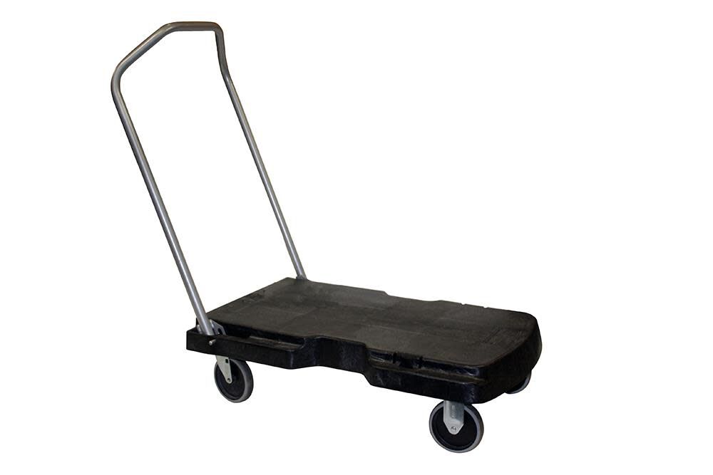 Triple Trolley Utility Duty with Straight Handle and 3in Casters FG440000BLA
